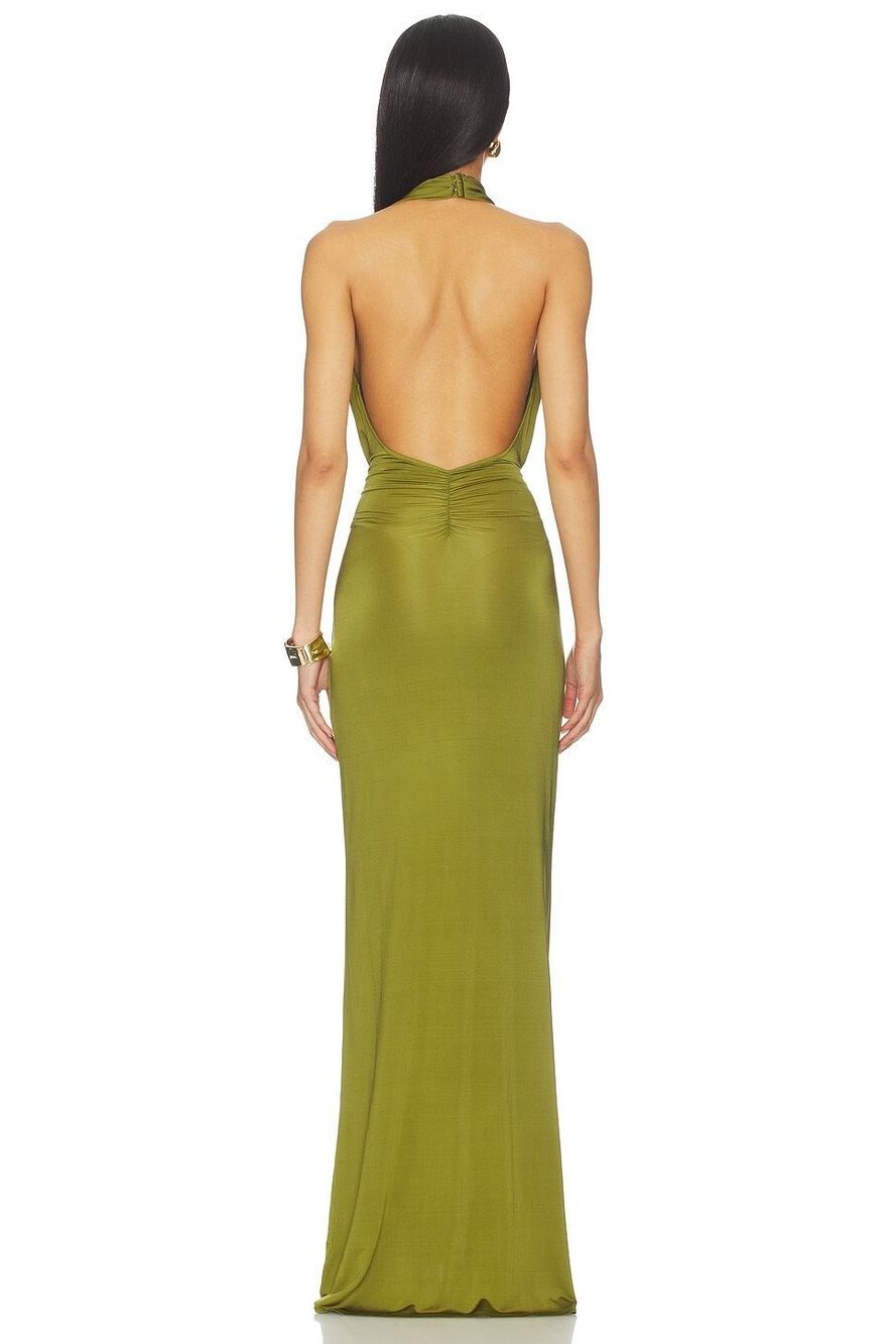 Lovers and Friends CORALIE EVENING DRESS IN CHARTREUSE Size Small $278 - Picture 3 of 9